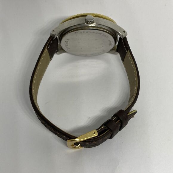 Fossil Stella ES2944 Women's Brown Leather Strap Analog Dial Quartz Watch EY476 - Picture 11 of 12